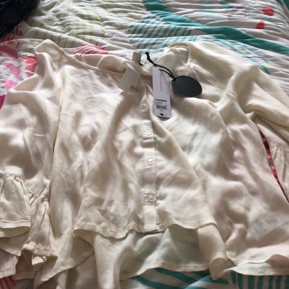 Cream blouse